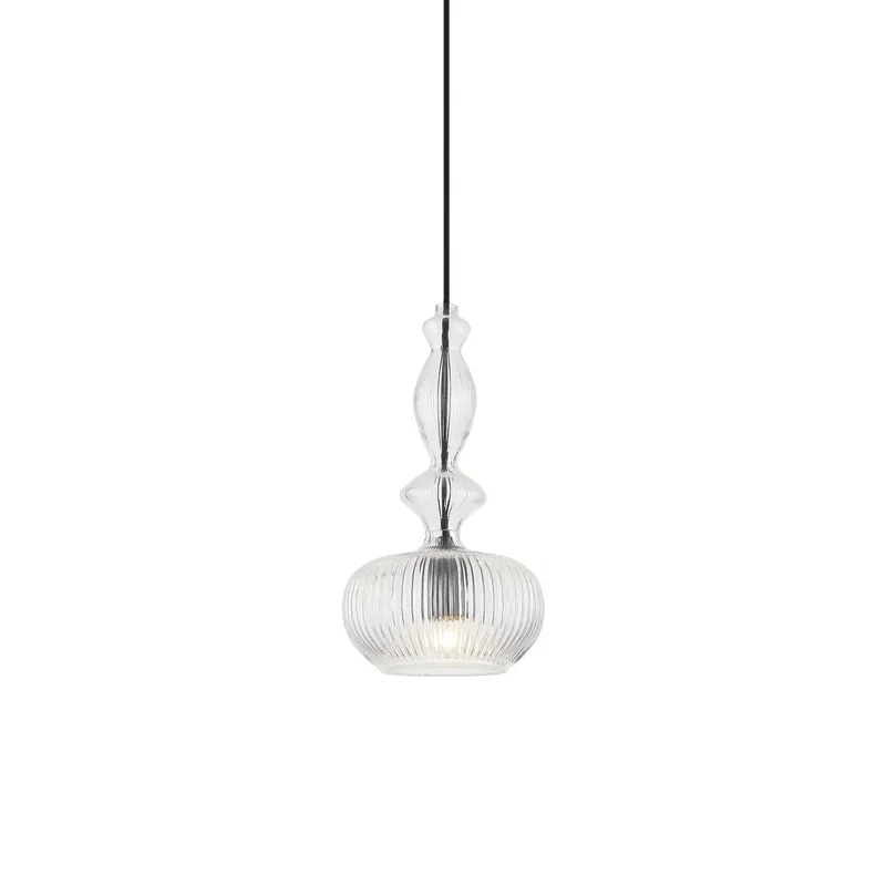 Lámpara colgante de cristal de Ø19cm (color a elegir)