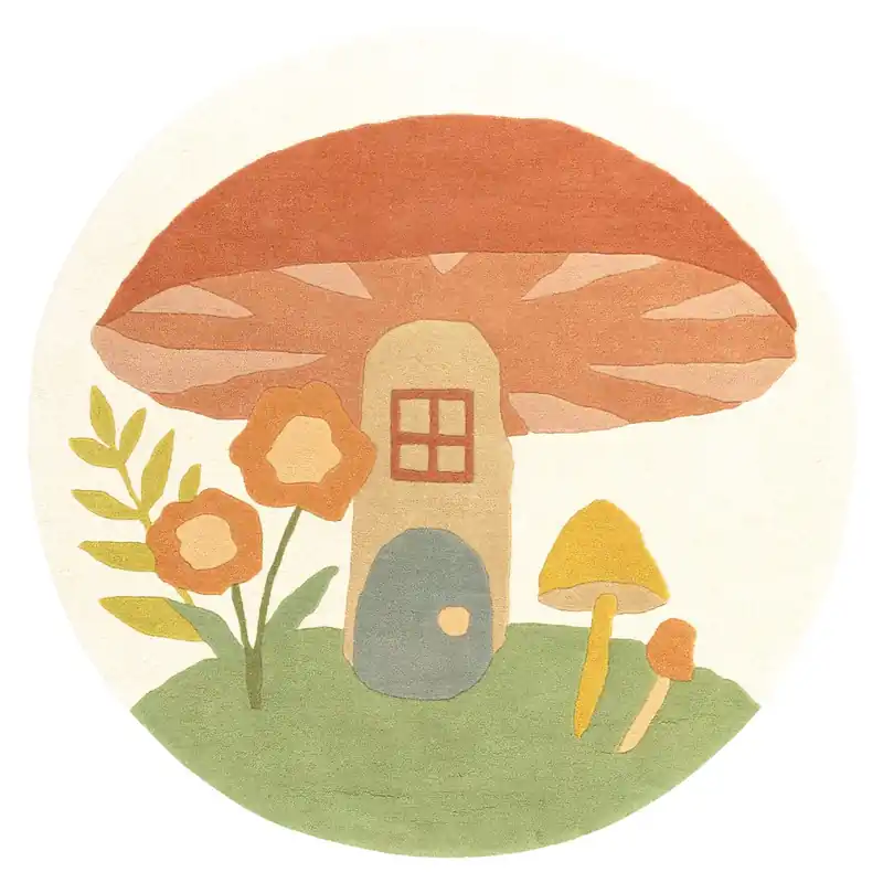 toadstool town rug