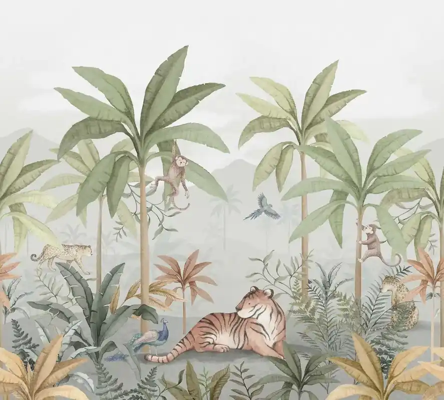 WILD JUNGLE MURAL-6945