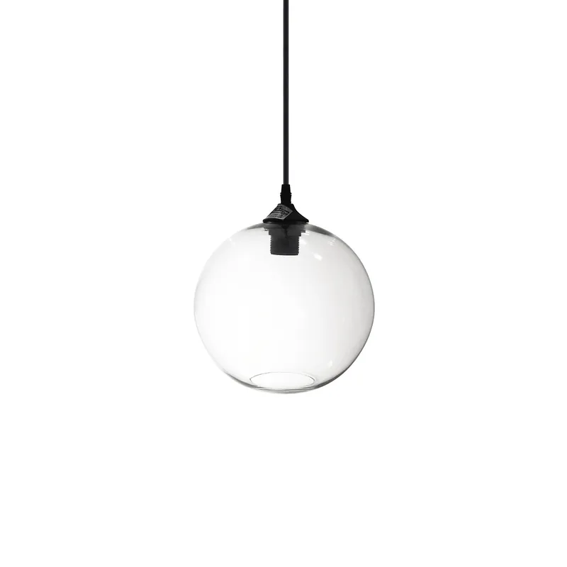 Lámpara colgante de cristal tipo globo de Ø 25cm