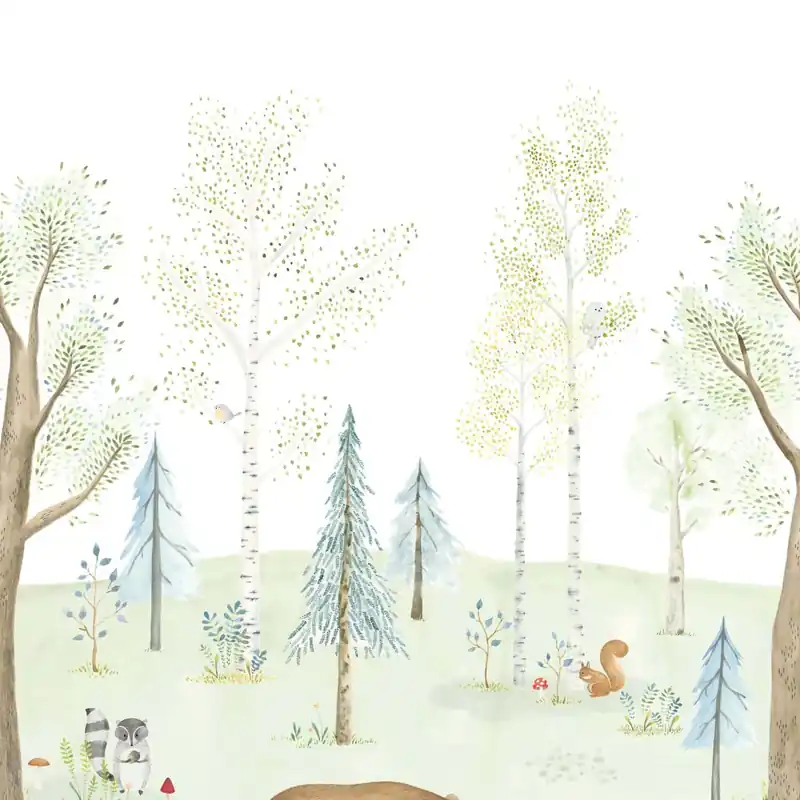 THE ENCHANTED FOREST WITH BEAR