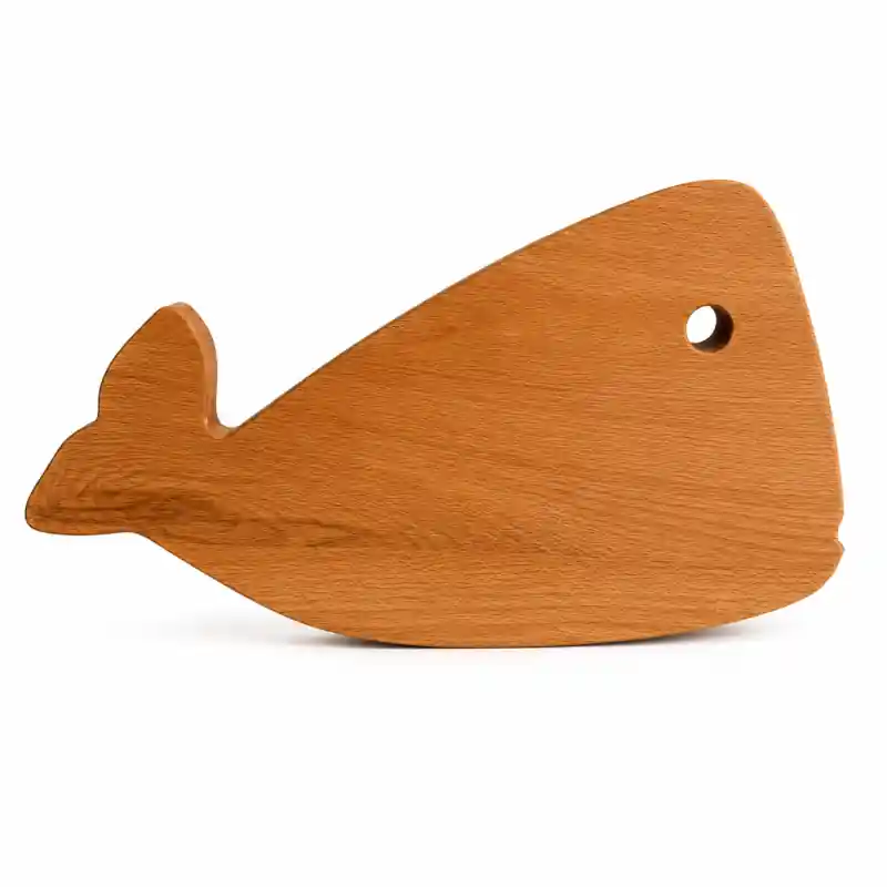 Tagliere Balena in Legno di Faggio Massello – La Corallina