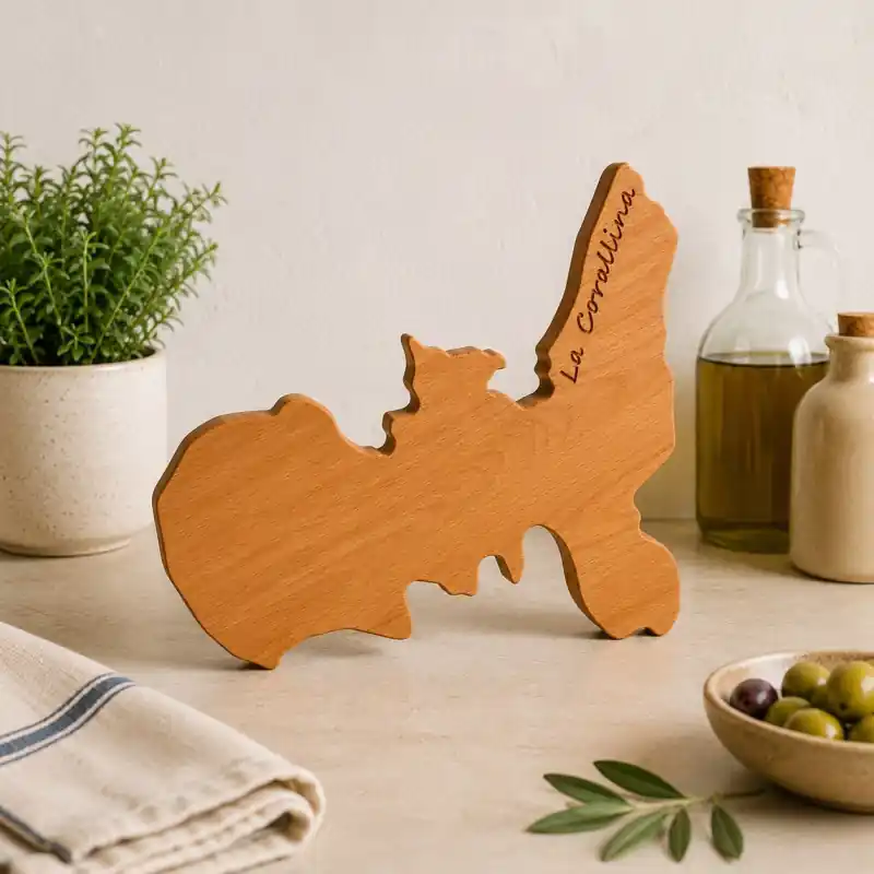 Tagliere Elba in Legno di Faggio Massello – La Corallina