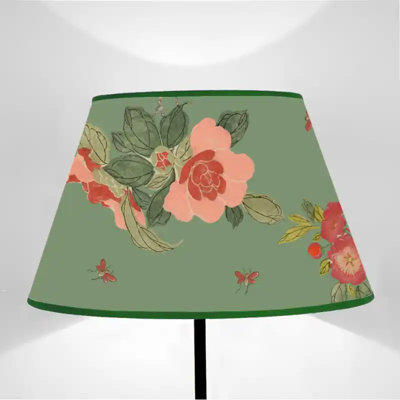Paralume Tronco di cono Fiori Giardino su fondi vari