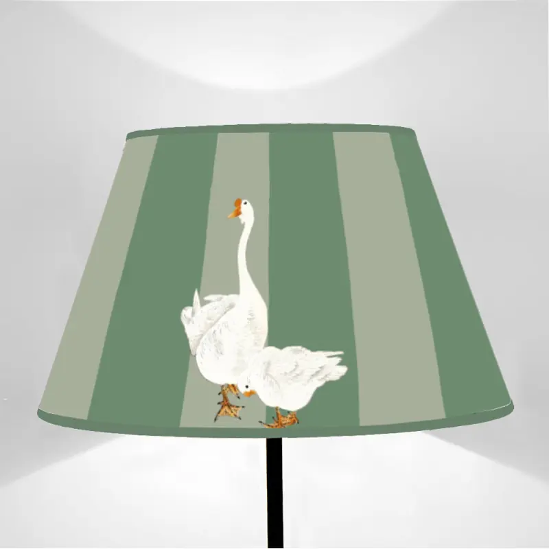 Paralume Tronco di cono Fauna Oche da Giardino su fondi vari