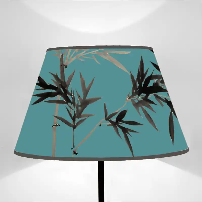 Paralume Tronco di cono Flores Bamboo su fondi vari