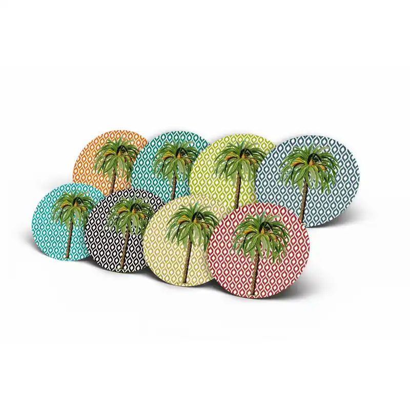 Collezione completa "Ibiza Palma" - 8 Sottopiatti