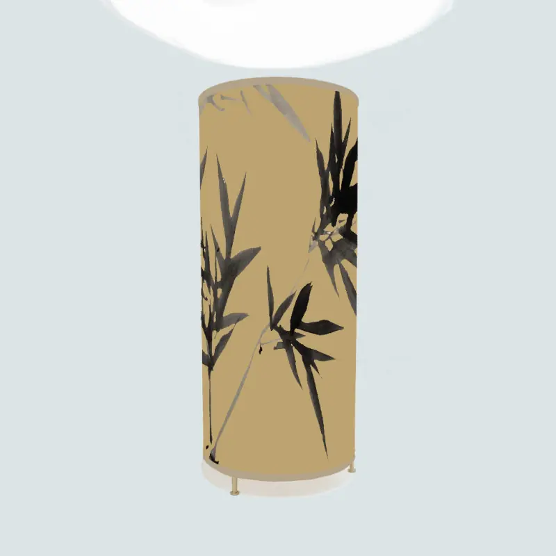 Tubolampada Flora Flores Bamboo fondo Isabella