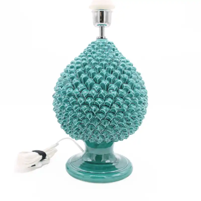 Base Lampada Pigna Verde Smeraldo Medium