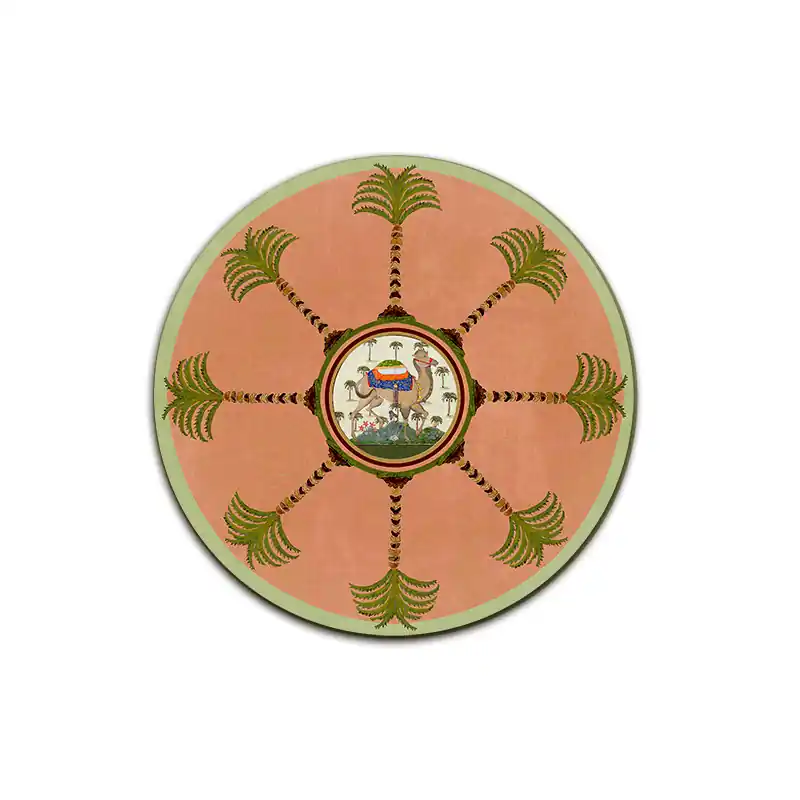 Zanzibar Palme Sottobicchiere Rotondo - Ø cm 9,5