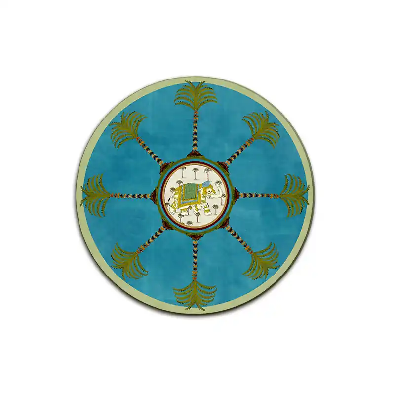 Zanzibar Palme Sottobicchiere Rotondo - Ø cm 9,5