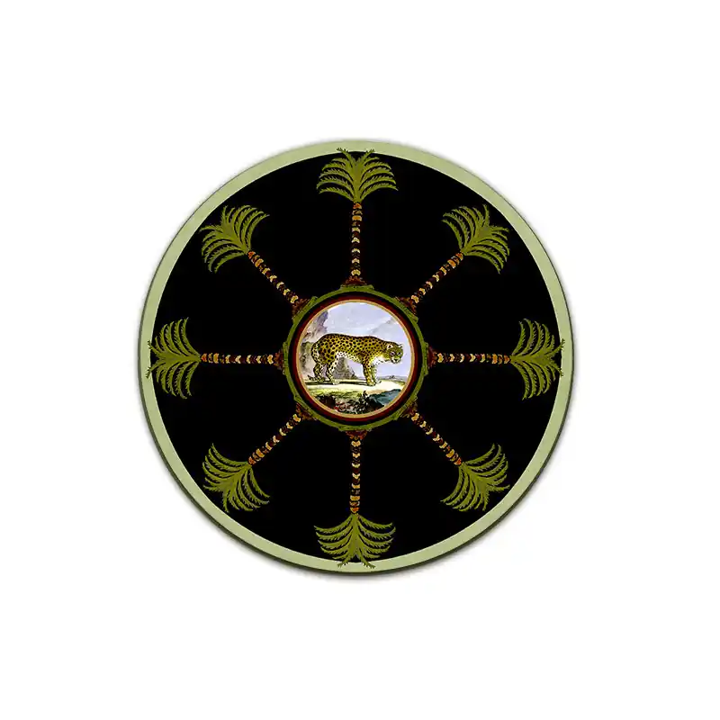 Zanzibar Palme Sottopiatto Rotondo – Ø cm 34 e 39