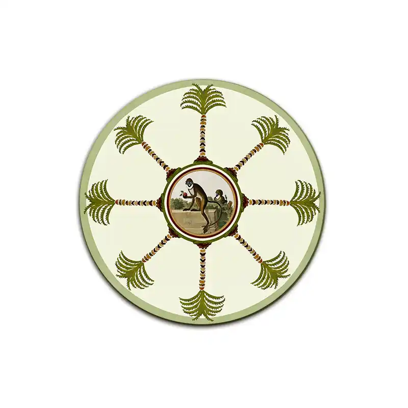 Zanzibar Palme Sottopiatto Rotondo – Ø cm 34 e 39