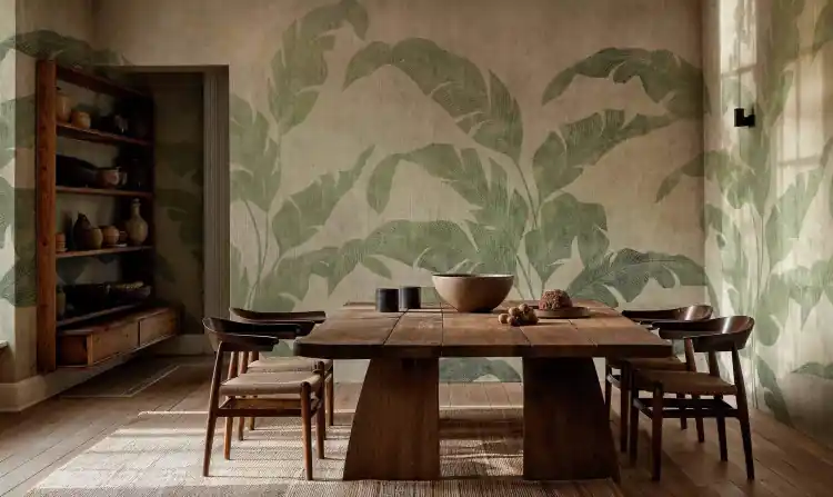 CARTA PARATI COORDONNE' - LEAVES SHADOW