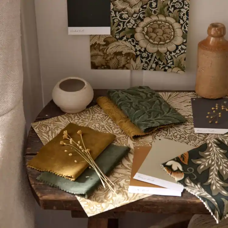 TESSUTO MORRIS & Co - WILLOW BOUGHS CAFFOY VELVET