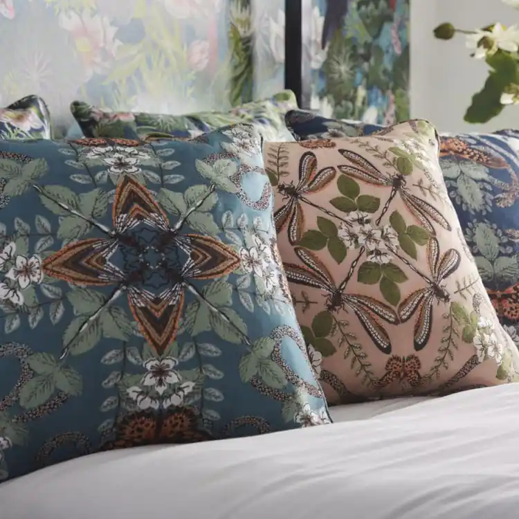 TESSUTO CLARKE & CLARKE - EMERALD FOREST LINEN