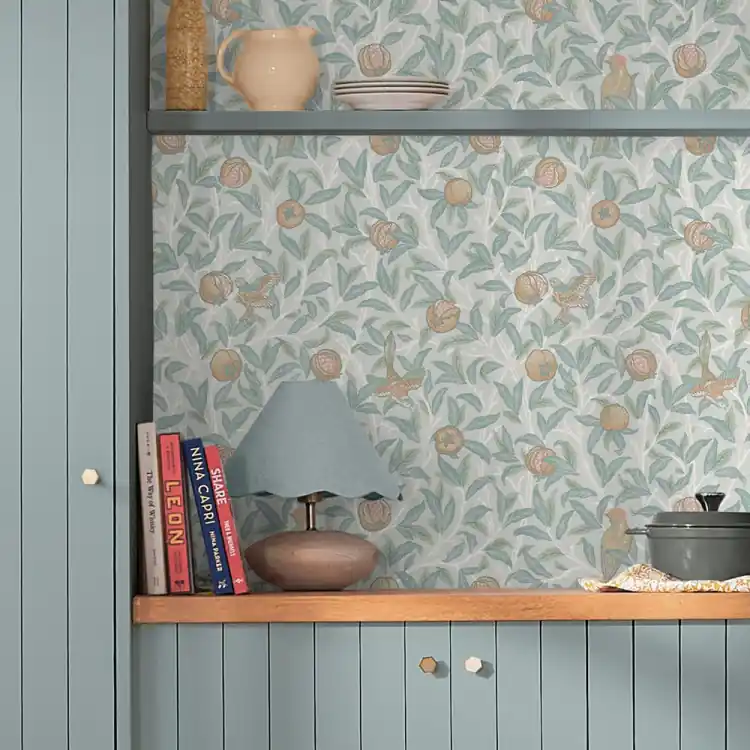 CARTA PARATI WILLIAM MORRIS AT HOME - BIRD & POMEGRANADE