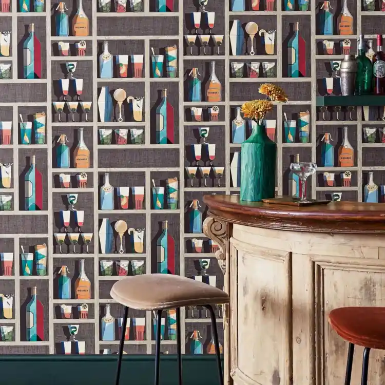 CARTA PARATI FORNASETTI - COCKTAILS