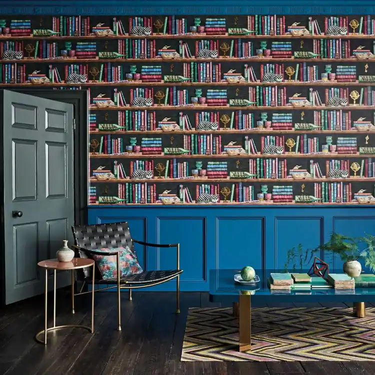 CARTA PARATI FORNASETTI - LIBRERIA