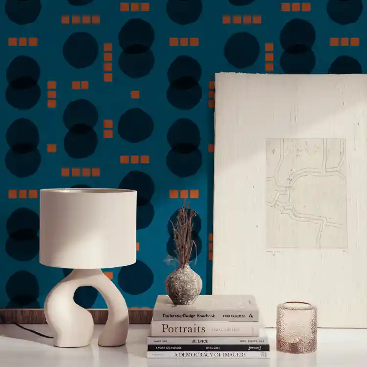 CARTA PARATI TRES TINTAS - REBEL DOTS