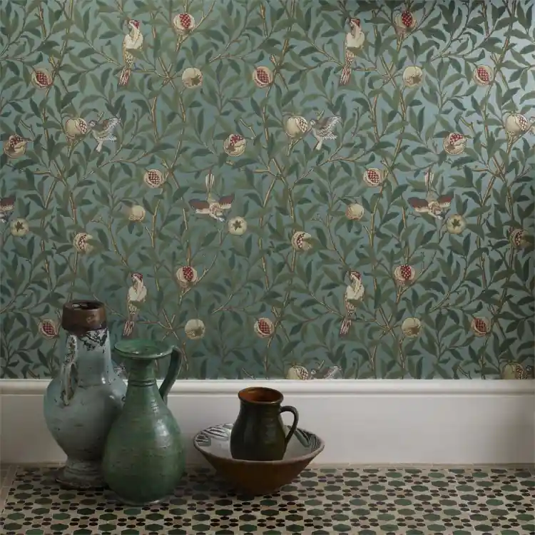 CARTA PARATI MORRIS & Co - BIRD & POMEGRANATE