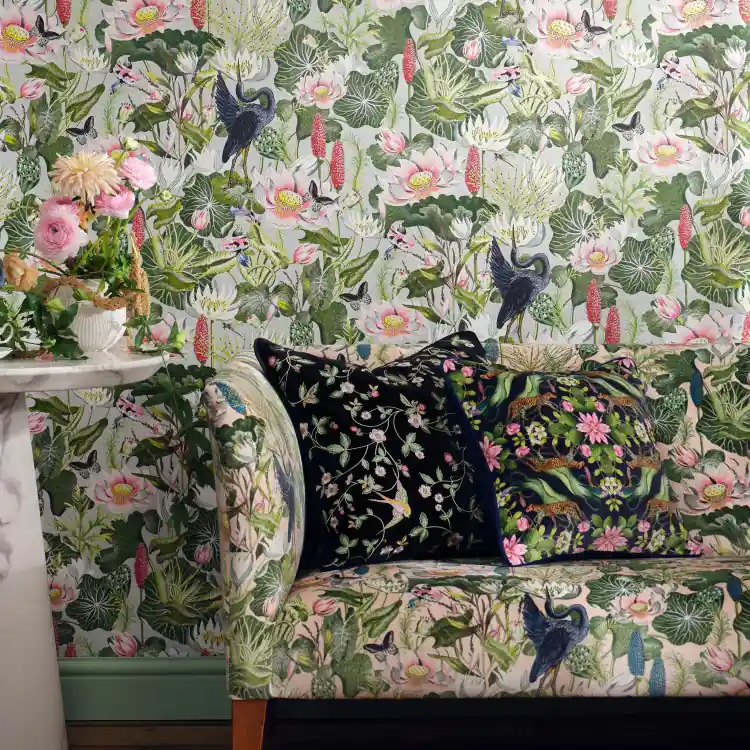 CARTA PARATI CLARKE & CLARKE - WATERLILY