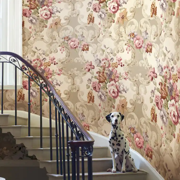 CARTA PARATI MULBERRY - FLORAL ROCOCO