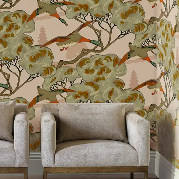 CARTA PARATI MULBERRY - GRAND FLYING DUCKS